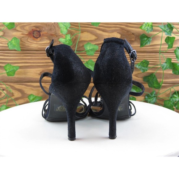 Nine West Size 9 M Women Sandal Gladiator Black Synthetic Snookie - Picture 7 of 10